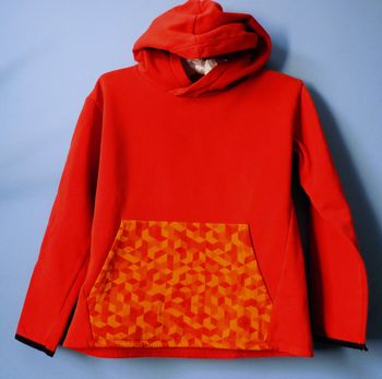 Pull polaire Garçon 12 ans Decathlon sweat domyos rouge TBE
