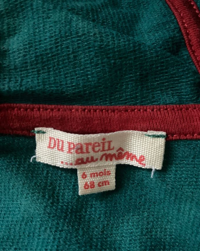 ensemble pantalon et veste zippée imprimé dinosaures rigolos taille 6 mois - photo numéro 7