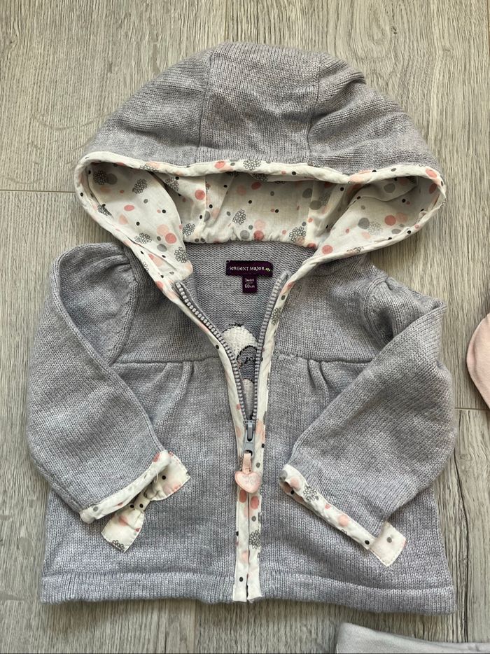 Ensemble 3 pièces fille Sergent Major – 3 mois / 60 cm 🐧💖 - photo numéro 3