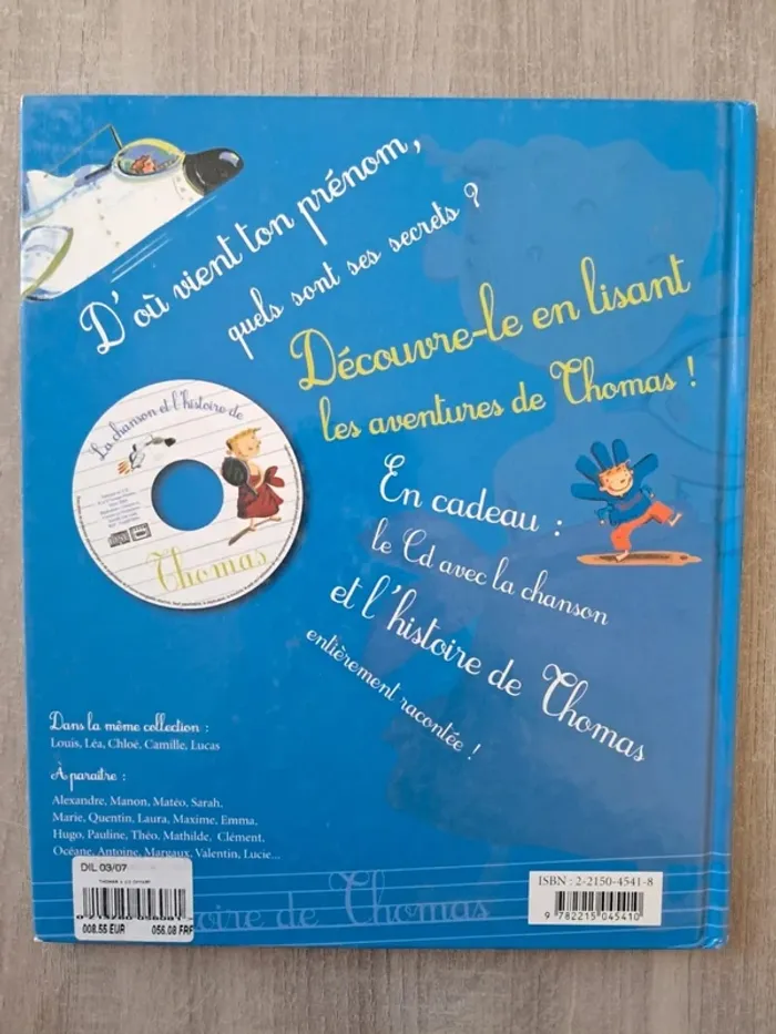 Livre cd mon prénom une histoire Thomas Fleurus - photo numéro 2