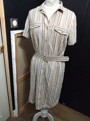 Robe en lin vintage Mark & spencer t 44 46