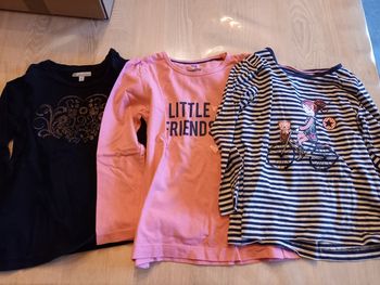 Lot t-shirt manches longues 4ans