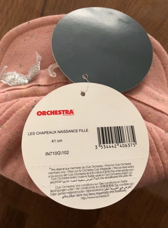 Casquette tissu fille 41 cms orchestra neuve - photo numéro 2