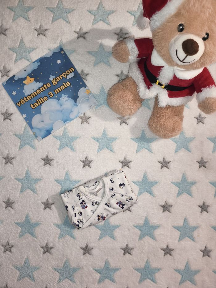 Bodie manches longues Disney blanc taille 3 mois - photo numéro 5