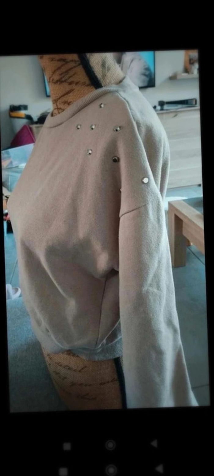 Sweat  taupe  taille 32  primark - photo numéro 8