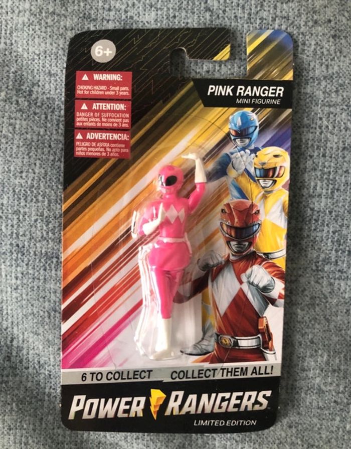 Mini figurine power rangers rose mighty Morphin