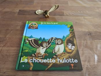 Livre La chouette hulotte avec son animal de la collection Je vis dans la forêt éditions Altaya
