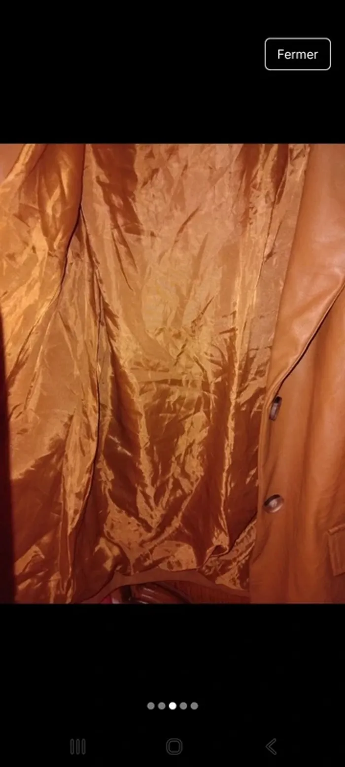 Veste mi mollet en simili cuir - photo numéro 3