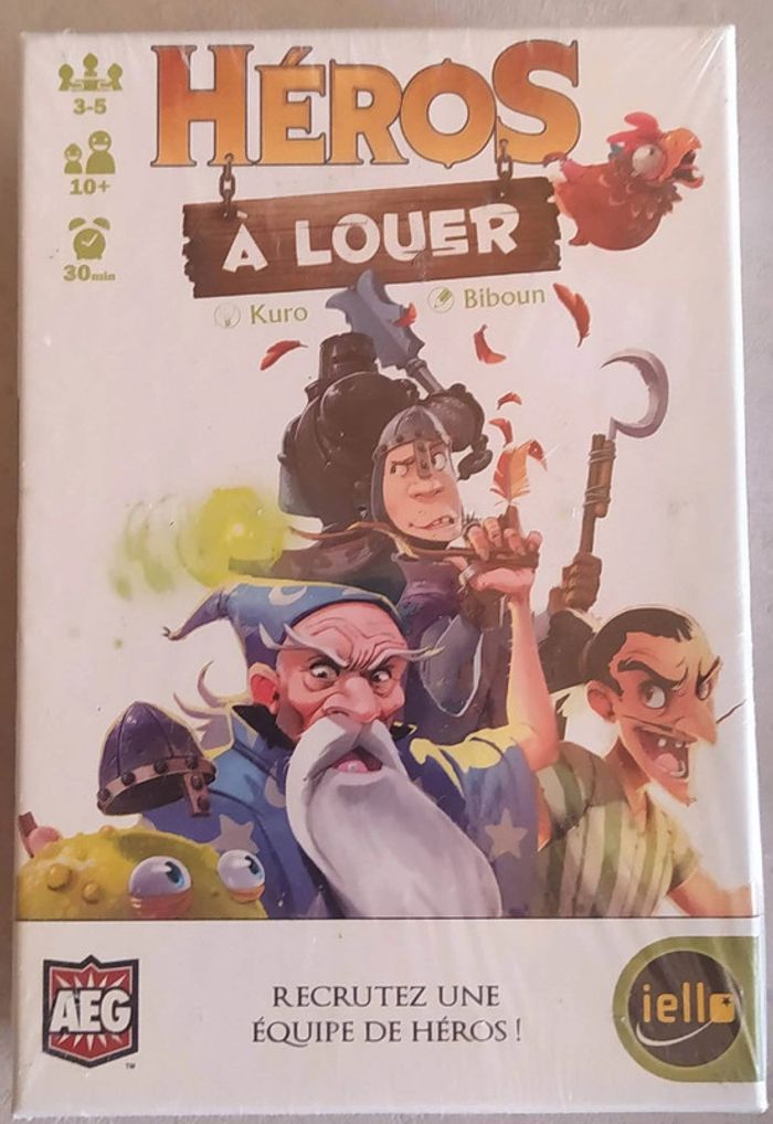 Héros à louer - Jeu de société sous emballage