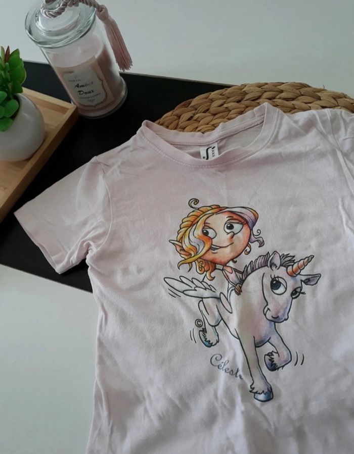 Haut d'été licorne Taille 4 ans💞🌿 - photo numéro 2