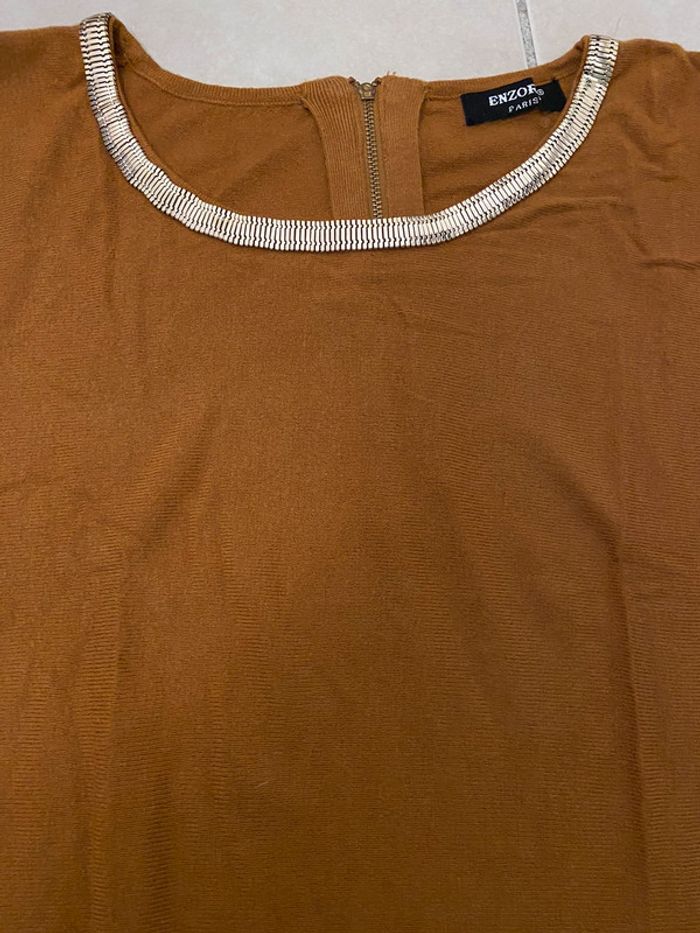 Robe pull moutarde - photo numéro 8