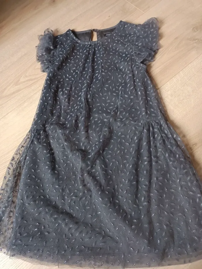 Robe gris pailleté
