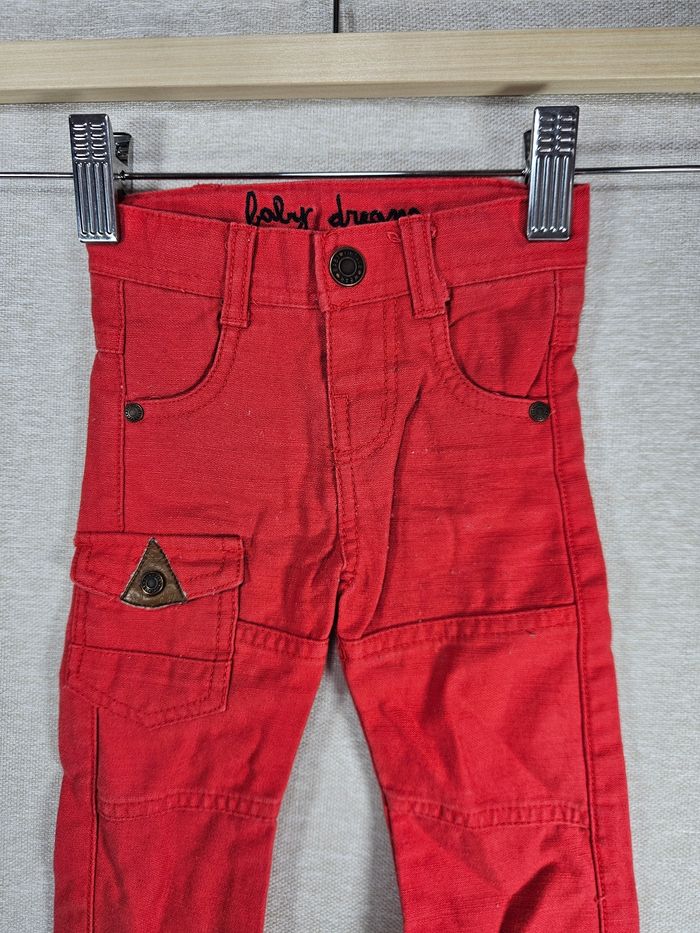 Pantalon rouge tape à l'œil 3 mois - photo numéro 2