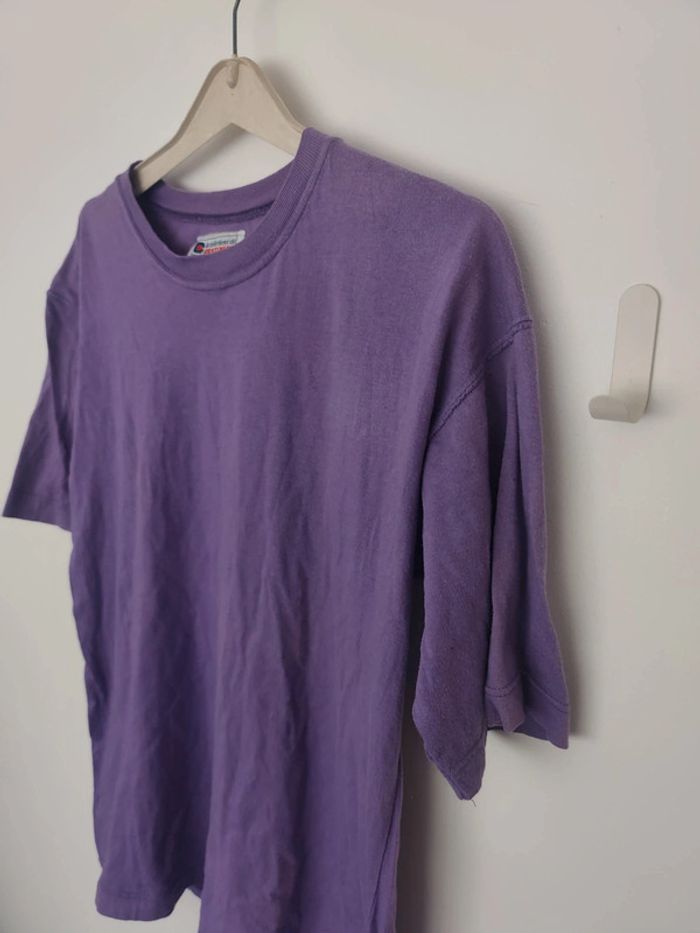 Tshirt vintage violet les sélections continent en coton - photo numéro 3