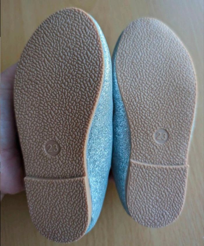 Ballerines pailletées argentées neuves - photo numéro 2