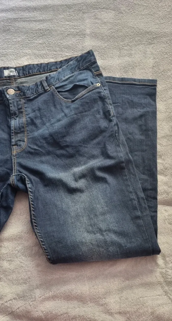 Jeans bleu slim taille 54 kiabi - photo numéro 6