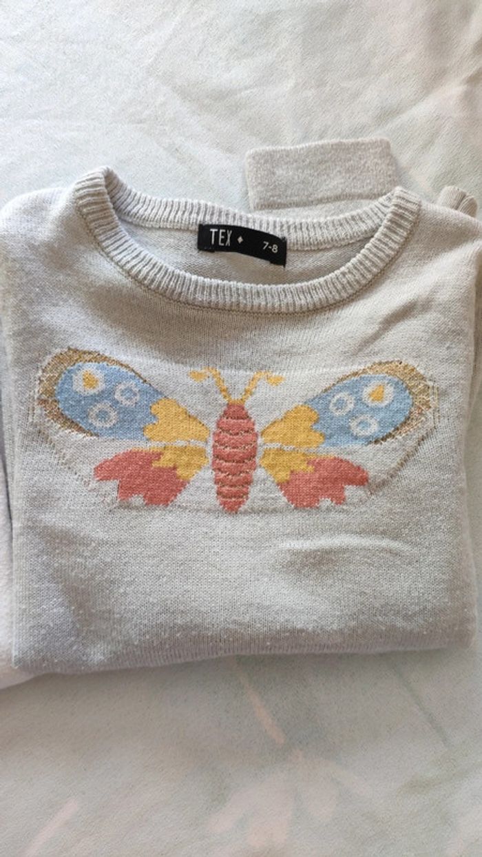 Lot de 2 pulls tex 7 8 ans - photo numéro 3