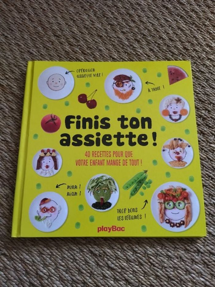 Livre cuisine enfant finis ton assiette