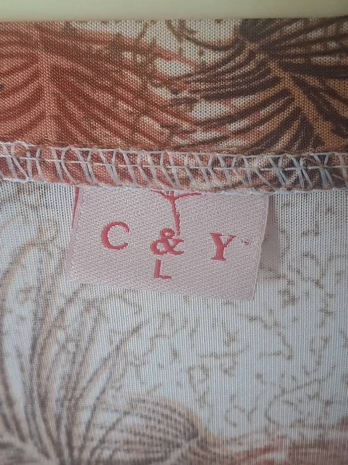 Blouse fluide vintage C&Y Taille L - photo numéro 7