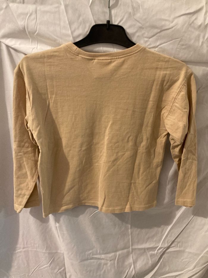 Haut ZARA PARIS 5-6 ans – manches longues – beige