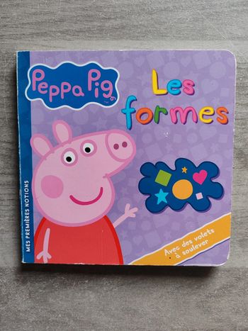 Livre Peppa pig les formes avec des volets à soulever