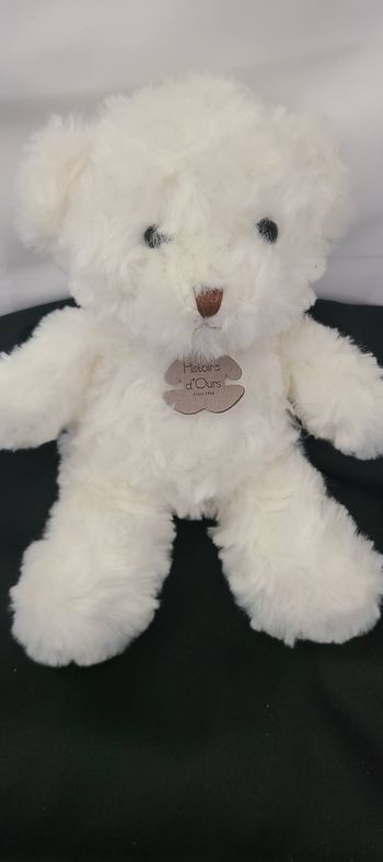 Peluche doudou ours blanc HISTOIRE D'OURS