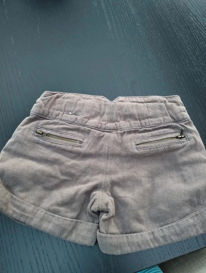 Short habillé motifs chevrons marron 3 ans - photo numéro 5