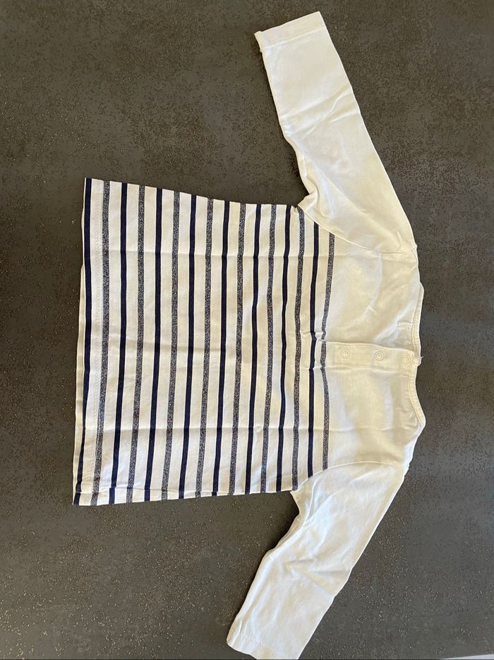 T shirt manche longue fille  kiabi 9 mois - photo numéro 3