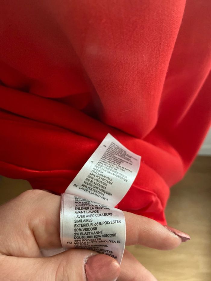 Robe rouge femme taille XL H&m idéal pour les fêtes - photo numéro 6