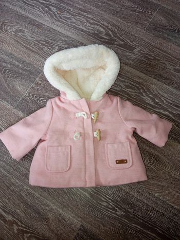 Manteau fourrure rose 3mois kiabi