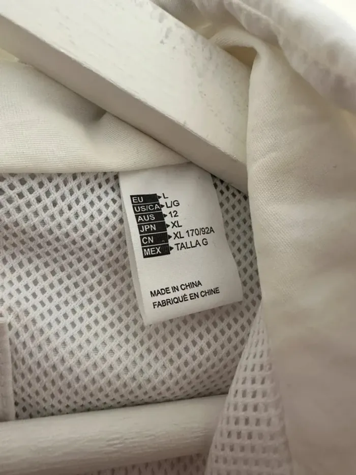 Veste coupe-vent O’Neill L – vintage, Style streetwear blanc & gris, état top - photo numéro 4