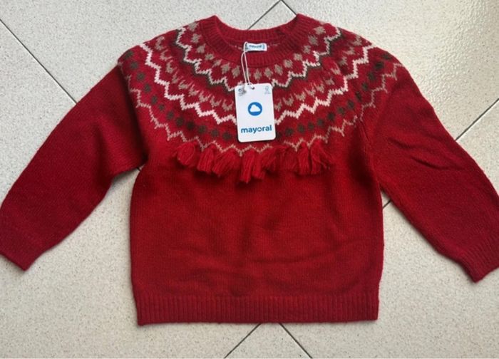 Pull Mayoral 3 ans rouge - photo numéro 3