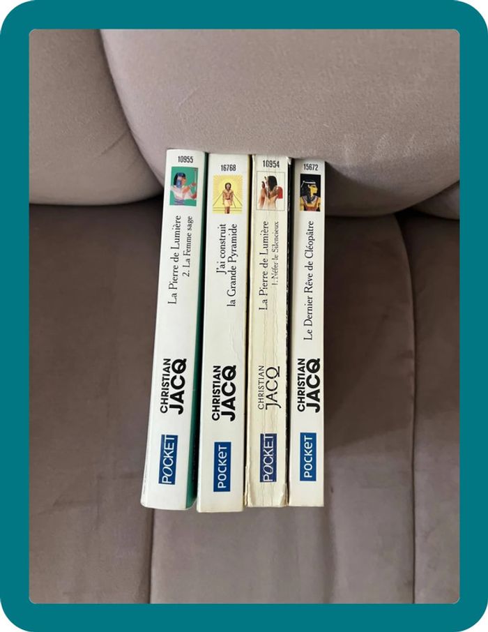 Lot 4 livres Égypte - Christian Jacq - photo numéro 3