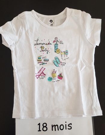 T-shirt mc limonade party 18 mois