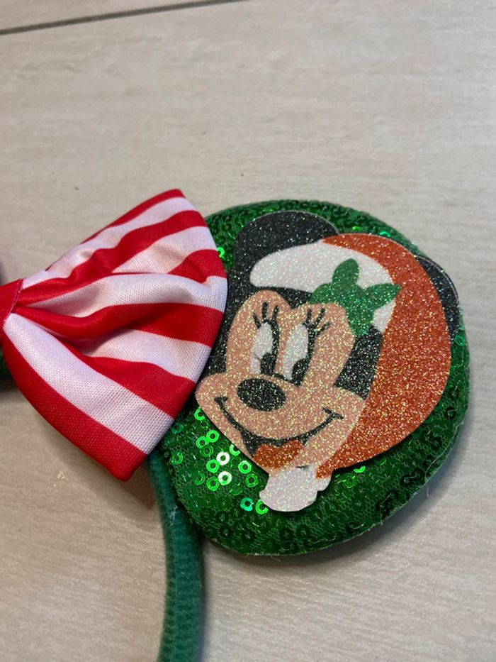 Serre tête oreille de Mickey et minnie à sequin, paillettes - photo numéro 3