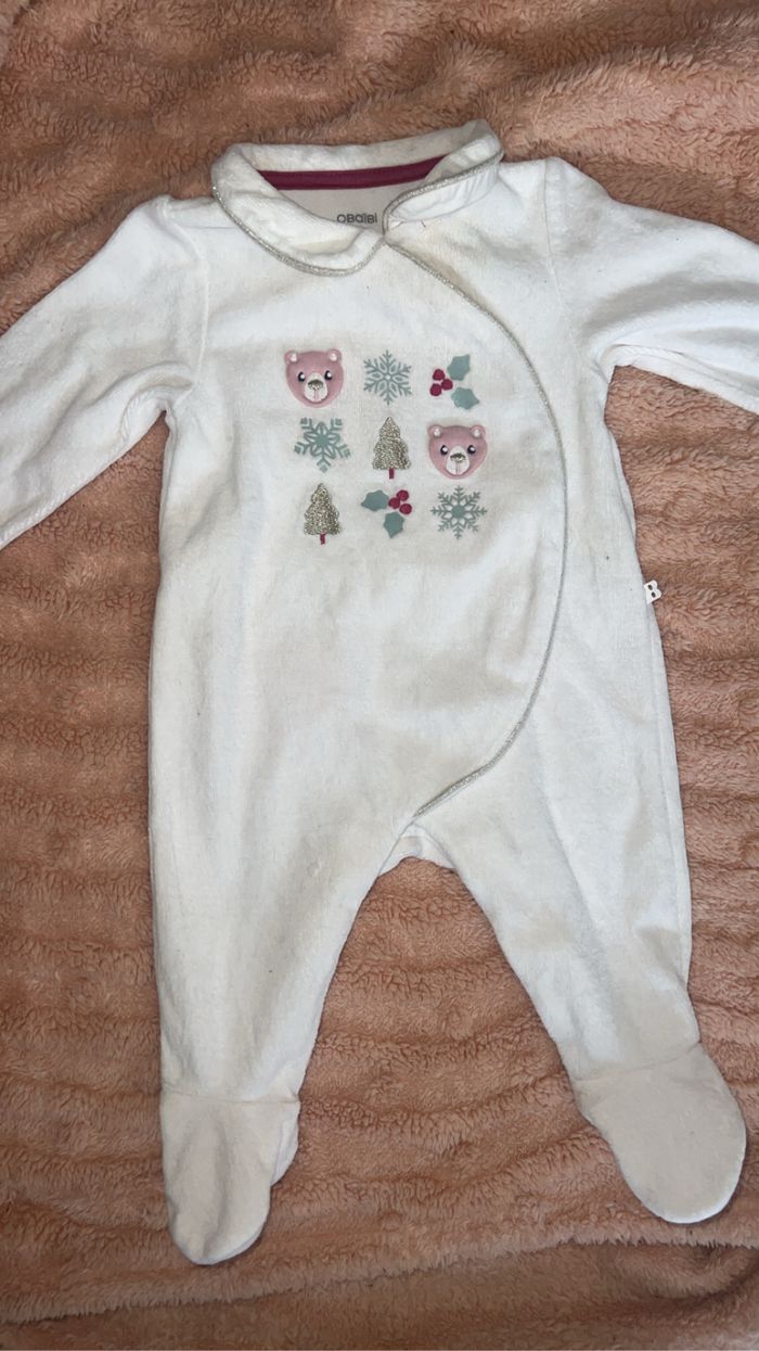 Pyjama blanc 3 mois - photo numéro 2
