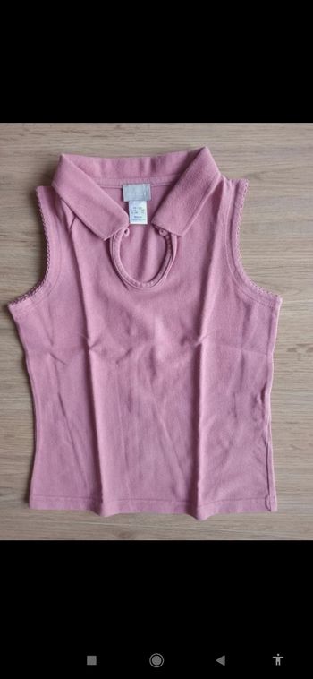 Top rose Cyrillus 8 ans 100%coton