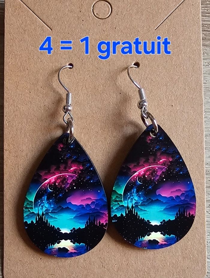 Boucle d'oreille aurore