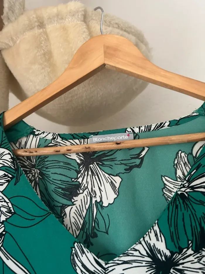 Robe longue Blancheporte fleurie - photo numéro 4