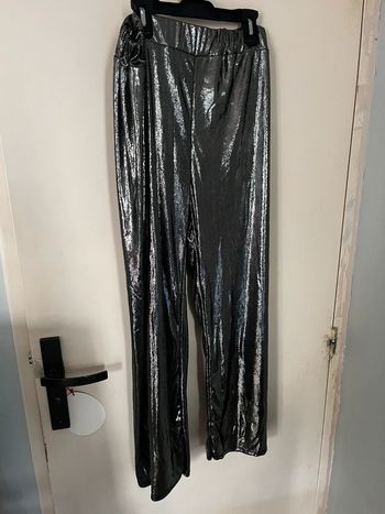 Pantalon argenté métallisé – t44