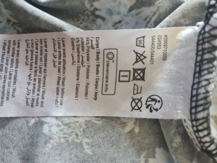 Robe longue noire légère petite fleur bleue Gémo 12 ans - photo numéro 4