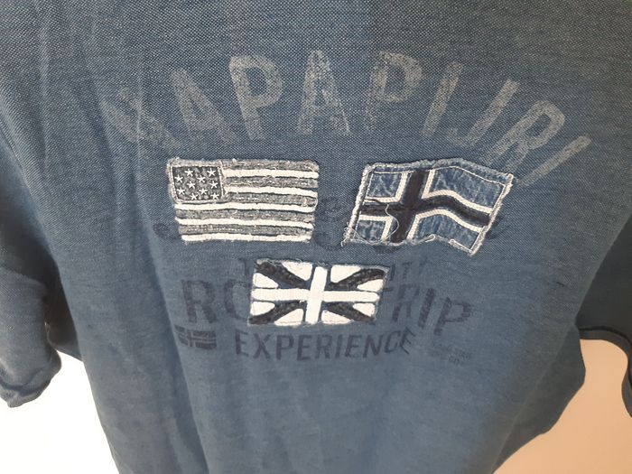 Polo manches courtes bleu marine / taille L / Napapijri - photo numéro 5