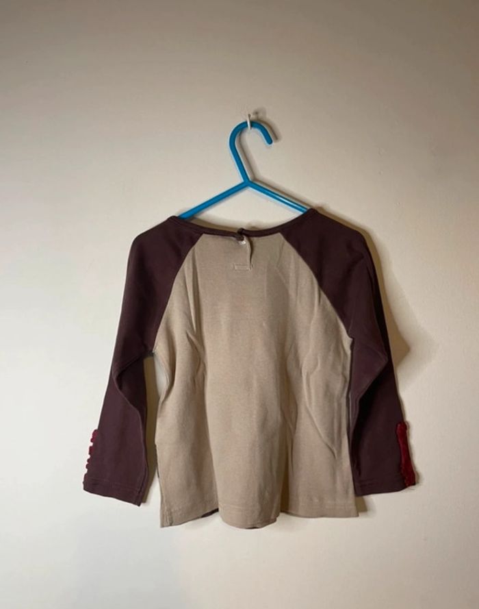 Tee shirts manches longues okids 4 ans fille - photo numéro 2