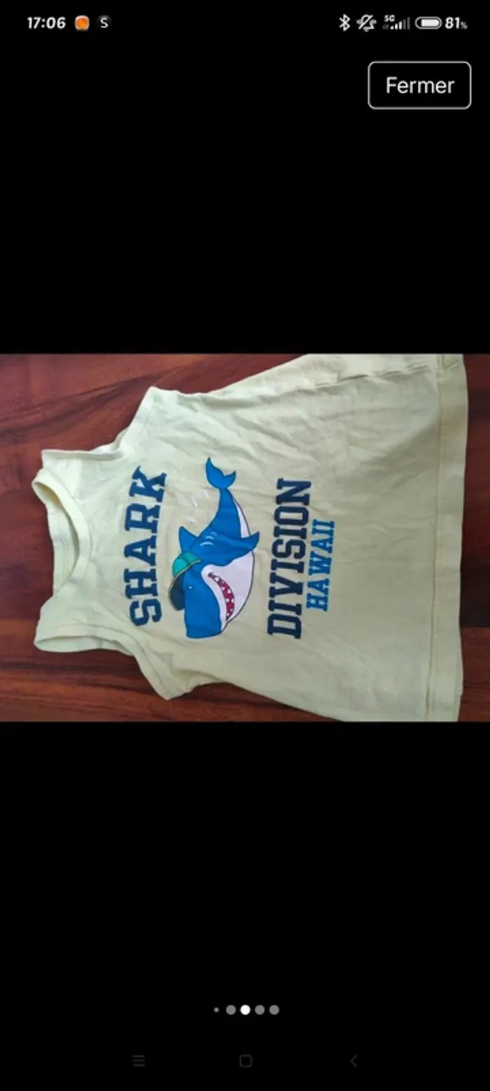 Lot 7 débardeurs, t-shirts sans manches - photo numéro 7