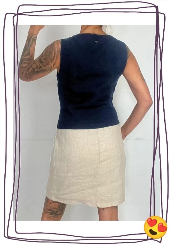 Robe sans manches taille 40 - lin - le phare de la baleine - photo numéro 5