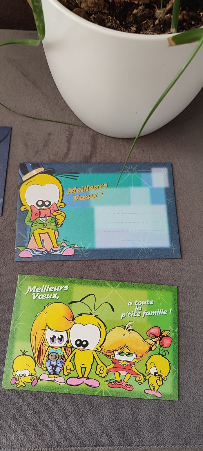 Lot 2 cartes de voeux le Piaf 8.5*13 cm - photo numéro 3