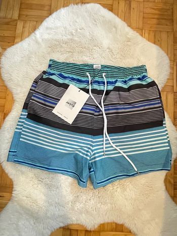 Short de bain/sport rayé bleu taille M Amytis