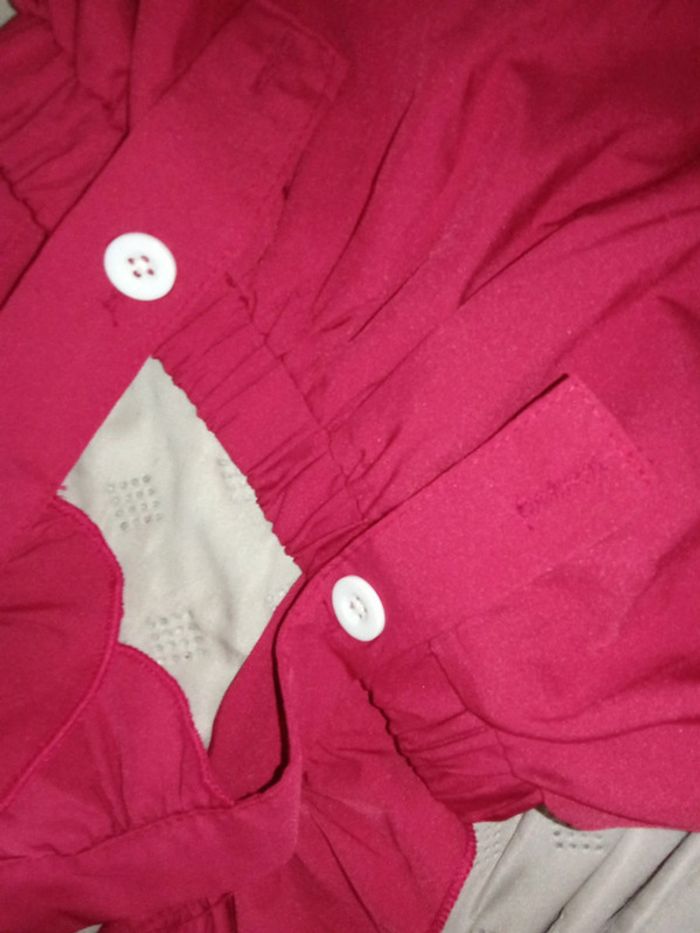Ensemble jupe salopette rouge avec crop top blanc - 92 cm - 24-36 mois - shein - photo numéro 5