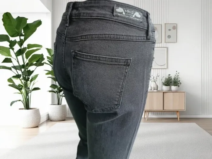 Jean Mango collection coupe slim ,taille mi-haute ,texture stretch - photo numéro 8