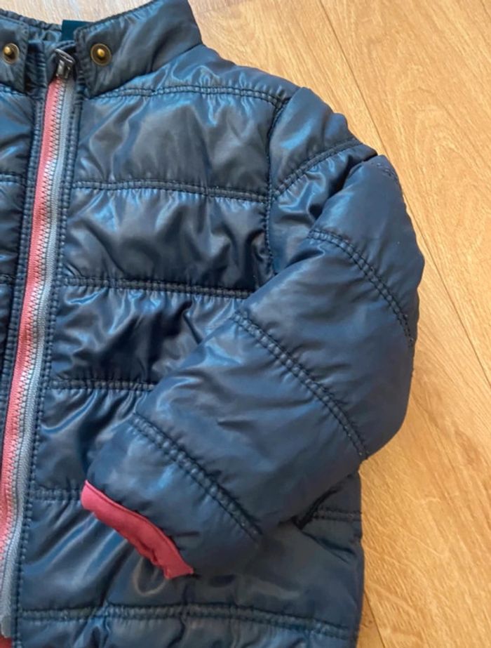 Doudoune bleue marine mixte 9/12M - photo numéro 3
